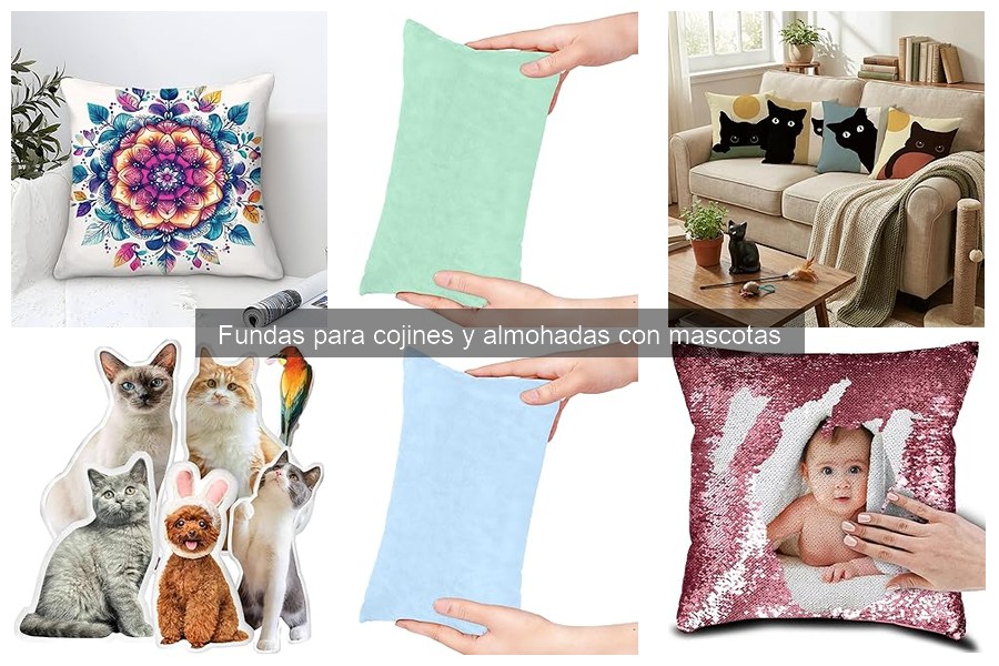 Tipos de fundas para cojines y almohadas con mascotas