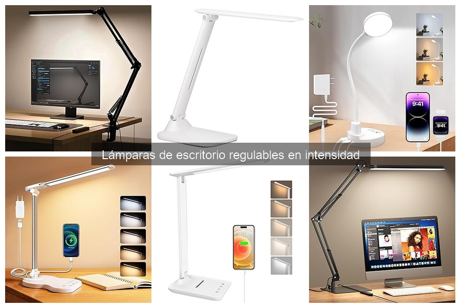 Tipos de lámparas de escritorio regulables en intensidad