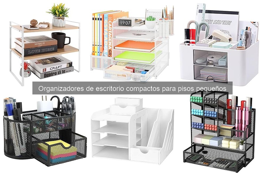Tipos de organizadores de escritorio compactos para pisos pequeños