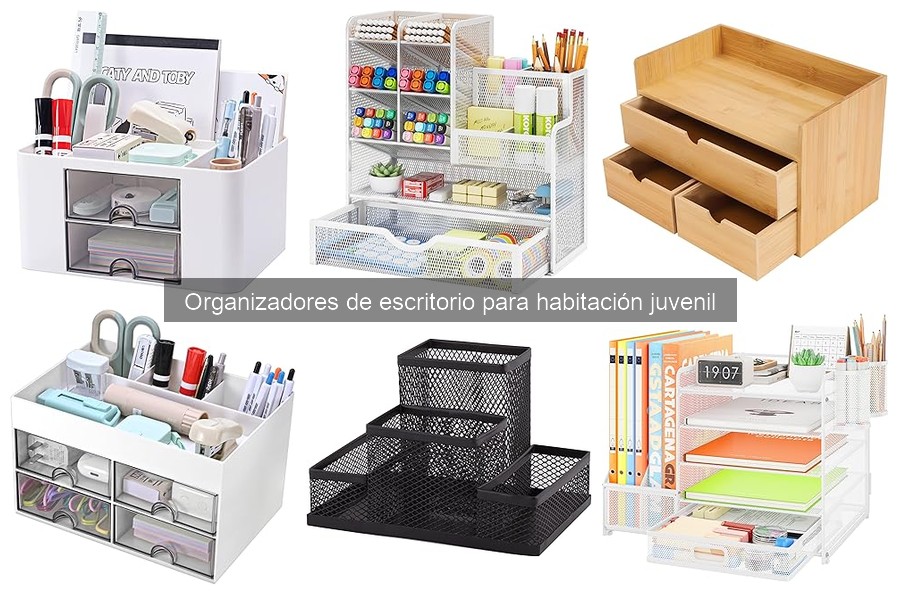 Tipos de organizadores de escritorio para habitaciones juveniles