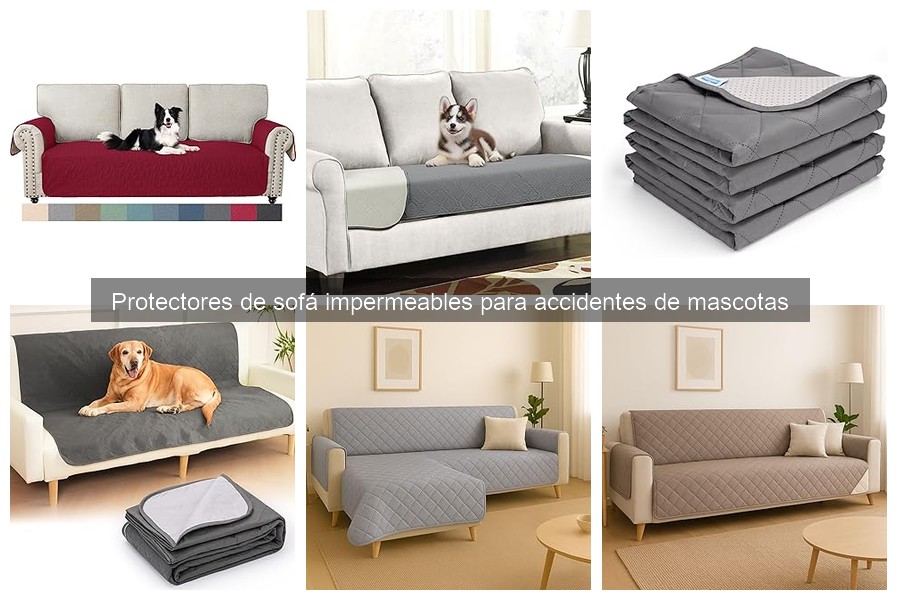 Tipos de protectores de sofá impermeables para mascotas