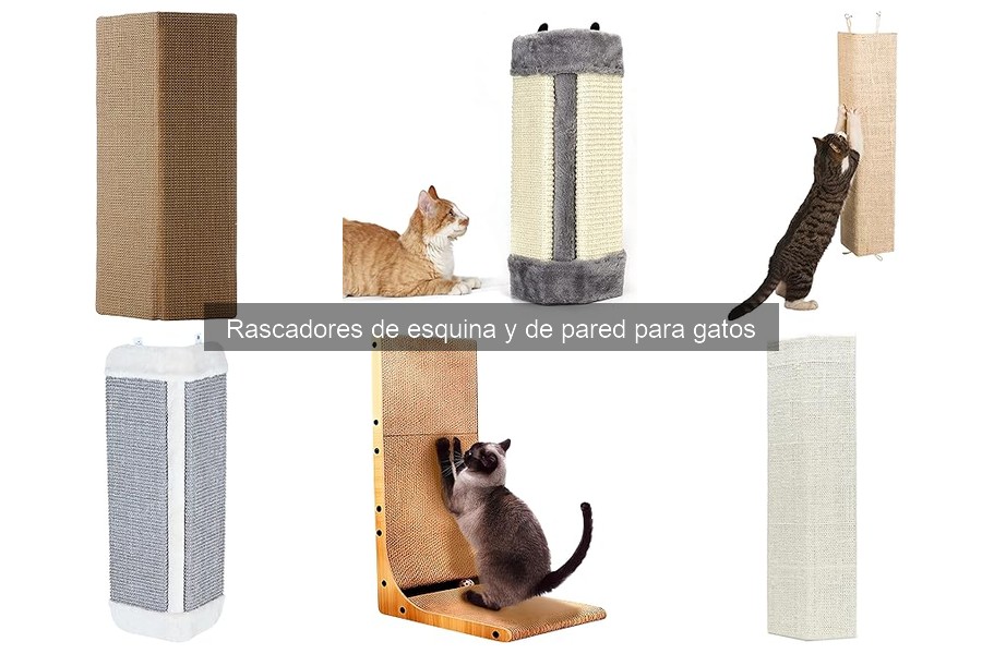 Tipos de rascadores de esquina y pared para gatos