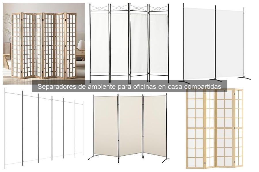 Tipos de separadores de ambiente para oficinas en casa