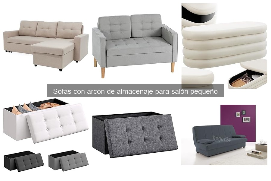 Tipos de sofás con arcón para salón pequeño: ¡Descubre tus opciones!