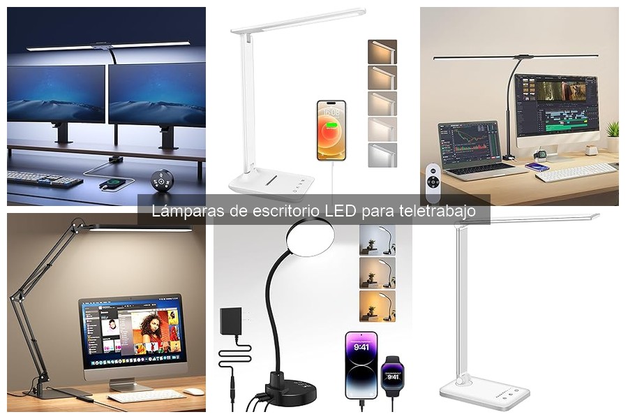 Todo sobre lámparas de escritorio LED para teletrabajo