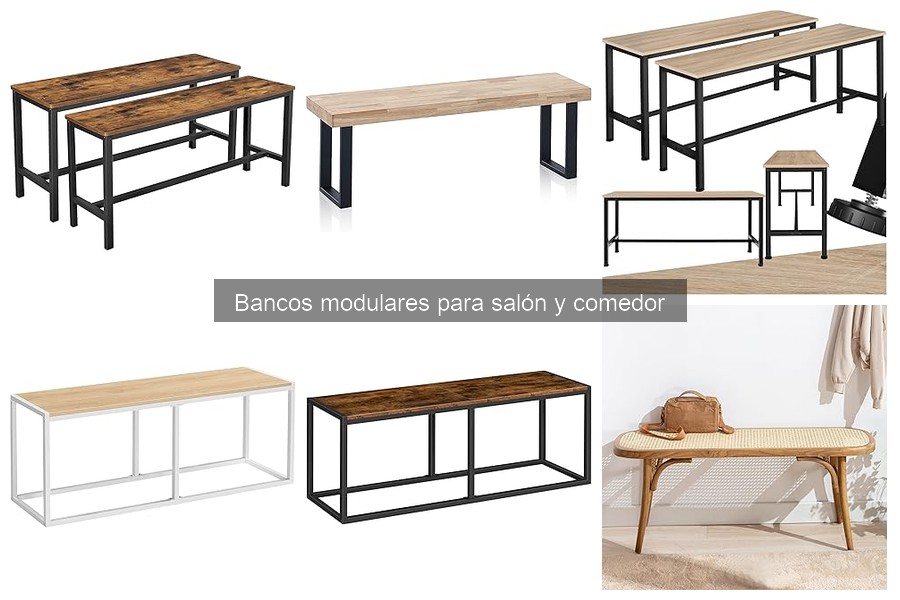 Todo sobre los bancos modulares para salón y comedor