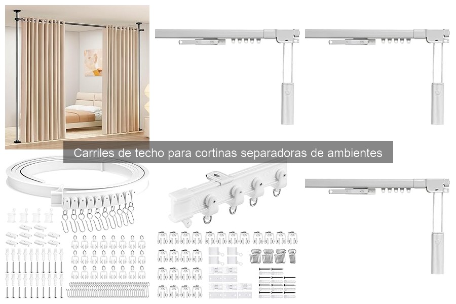 Usos Creativos de Carriles de Techo para Cortinas en Pisos Pequeños