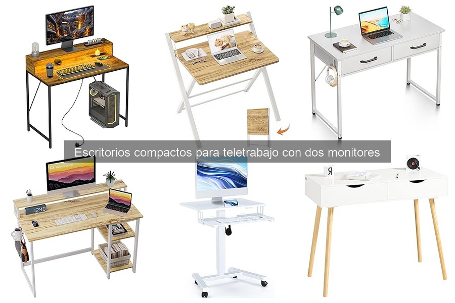 Ventajas de Escritorios Compactos para Dos Monitores
