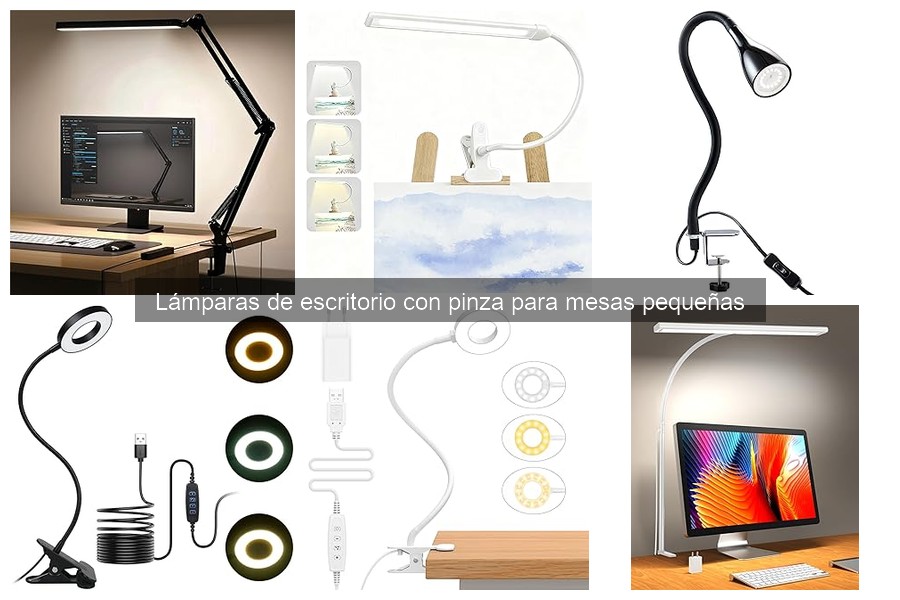 Ventajas de las lámparas de escritorio con pinza para espacios pequeños