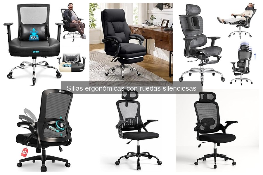 ** Ventajas de las sillas ergonómicas con ruedas silenciosas