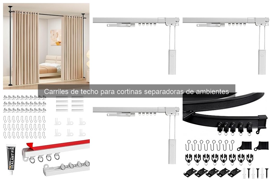 Ventajas de los carriles de techo para cortinas en espacios pequeños