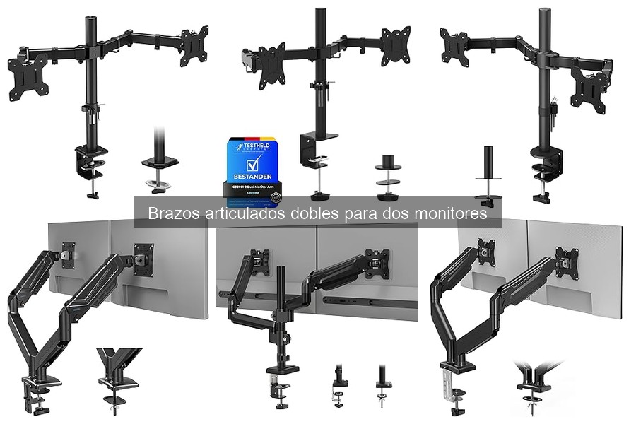 Ventajas de usar brazos articulados para dos monitores