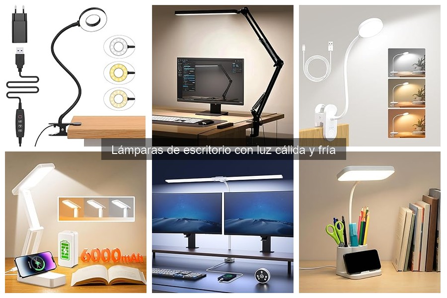 Ventajas y desventajas de lámparas de escritorio con luz cálida y fría