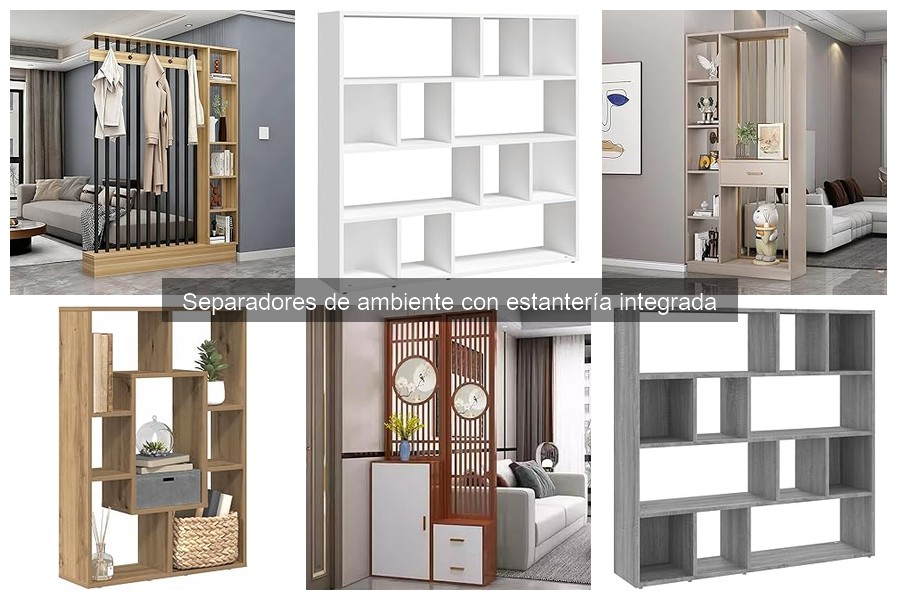 Ventajas y desventajas de separadores de ambiente con estantería