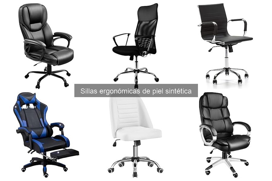 Ventajas y desventajas de sillas ergonómicas de piel sintética