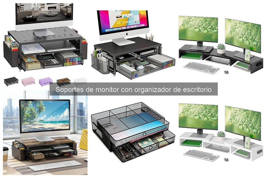Ventajas y desventajas de soportes de monitor con organizador